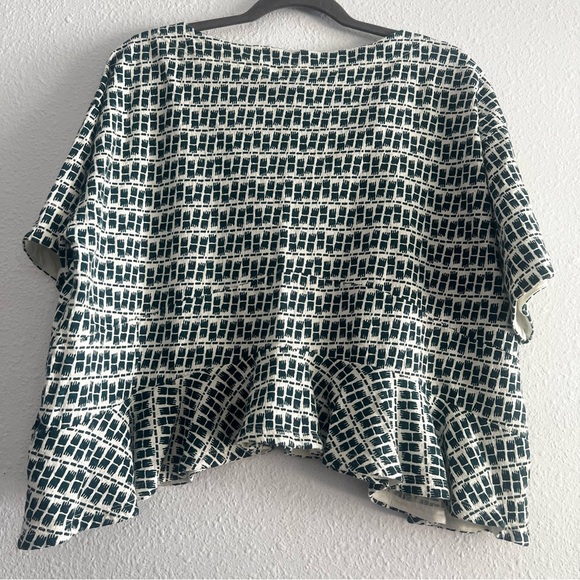 Anthropologie V Neck Peplum Blouse Top Size S - Picture 8 of 11